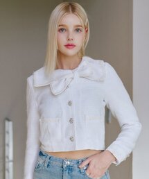 ZEROPLANET（ゼロプラネット）の「ベルラツイードジャケット[ホワイト]（その他アウター）」