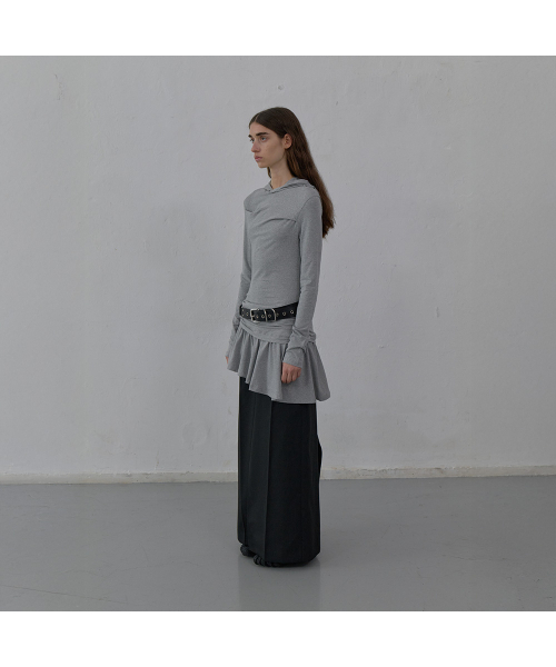 LCDC TM(エルシーディーシーティーエム)の「HOODED JERSEY DRESS (MELANGE GREY)(ワンピース・レディース・その他・SMALL/MEDIUM)」の2枚目の写真
