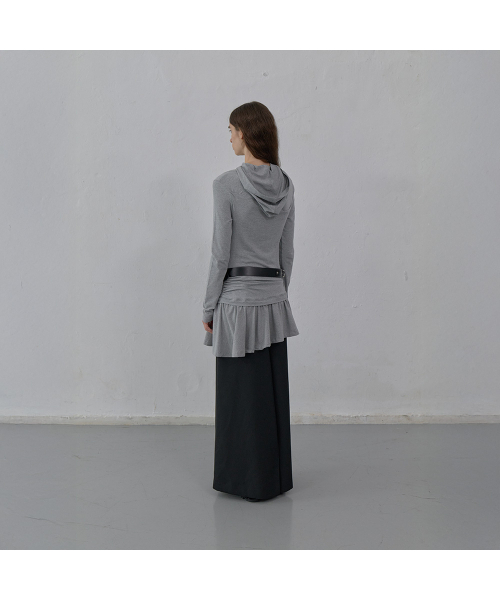 LCDC TM(エルシーディーシーティーエム)の「HOODED JERSEY DRESS (MELANGE GREY)(ワンピース・レディース・その他・SMALL/MEDIUM)」の3枚目の写真