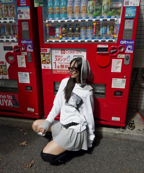LCDC TM(エルシーディーシーティーエム)の「HOODED JERSEY DRESS (MELANGE GREY)(ワンピース・レディース・その他・SMALL/MEDIUM)」の9枚目の写真
