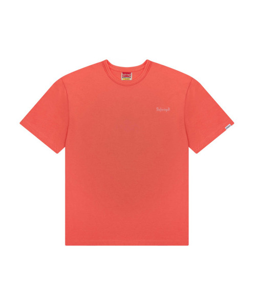 SAFARISPOT(サファリスポット)の「セーフティロゴTシャツ(コーラル)(Tシャツ/カットソー・レディース・オレンジ・FREE)」の1枚目の写真