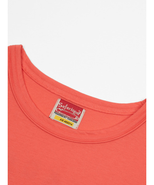 SAFARISPOT(サファリスポット)の「セーフティロゴTシャツ(コーラル)(Tシャツ/カットソー・レディース・オレンジ・FREE)」の3枚目の写真