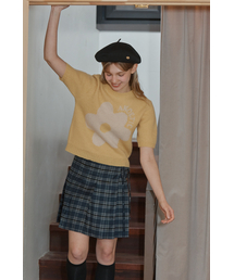 ANOETIC（アノエティック）の「CLASSIC CHECK WRAP SKIRT_NAVY（スカート）」