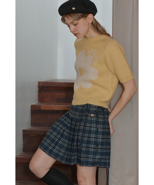 ANOETIC（アノエティック）の「CLASSIC CHECK WRAP SKIRT_NAVY（スカート・レディース・ネイビー・FREE）」の3枚目の写真