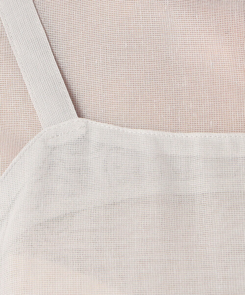 Gabardine K.T(ギャバジンケーティー)の「〔 +サイズ 〕 【ツインセット】コットン和紙シアー平織り シアージレ×ブラウス(シャツ/ブラウス・レディース・オフホワイト/ライトグレー・13号)」の22枚目の写真