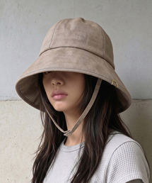ストラップバケットハット STRAP BUCKET / リネンTW / B ブラック