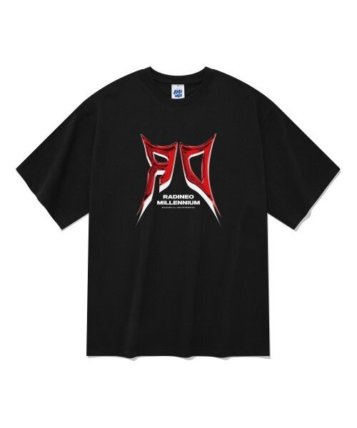 RADINEO(ラディネオ)の「20番手シャープクロムロゴ半袖Tシャツブラック(Tシャツ/カットソー・メンズ・その他・LARGE/MEDIUM/X-LARGE)」の1枚目の写真