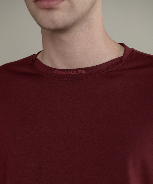SSIN AND LEE（シンアンドリー）の「アクティブロングスリーブジャージトップバーガンディ（Tシャツ/カットソー・メンズ・その他・MEDIUM/LARGE）」の9枚目の写真