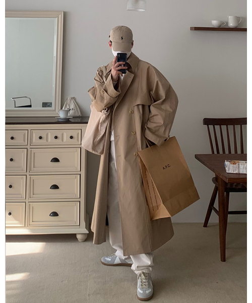 NUS(ナス)の「Burn Beige Coat(トレンチコート・メンズ・その他・FREE)」の1枚目の写真