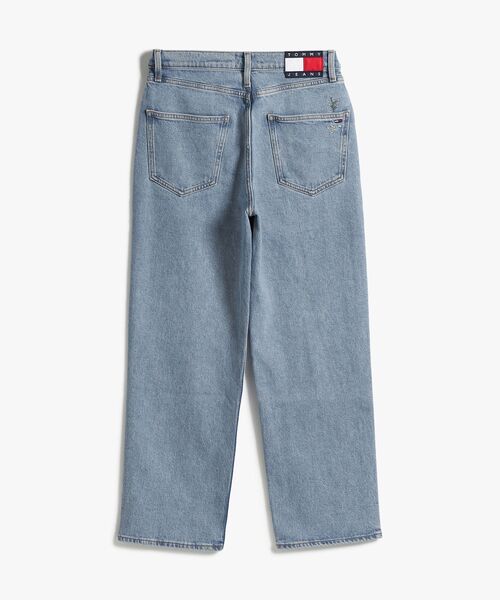 ハイライズスリムストレートエンブロイダリージーンズ（デニムパンツ