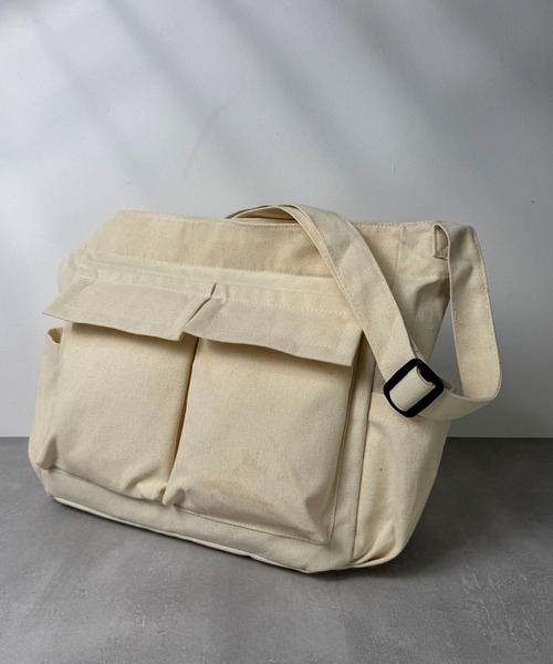 CALIFORNIA OUTFITTERS(カリフォルニア アウトフィッターズ)の「11D67-MZ マルチポケット キャンバス ショルダーバッグ(ショルダーバッグ・メンズ・オリーブ/ブラック/ホワイト・ONESIZE)」の18枚目の写真