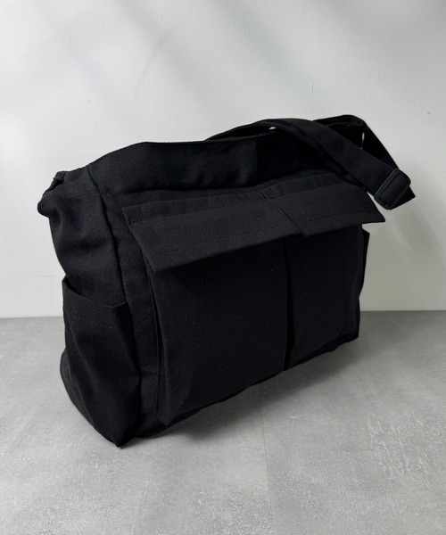 CALIFORNIA OUTFITTERS(カリフォルニア アウトフィッターズ)の「11D67-MZ マルチポケット キャンバス ショルダーバッグ(ショルダーバッグ・メンズ・オリーブ/ブラック/ホワイト・ONESIZE)」の13枚目の写真