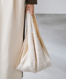 Muel Chic（ミュエルシック）の「Port panel knit bag ポートパネルニットバッグ（トートバッグ）」