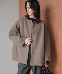 ノーカラージャケット（ブラウン/茶色系）ファッション通販 - ZOZOTOWN