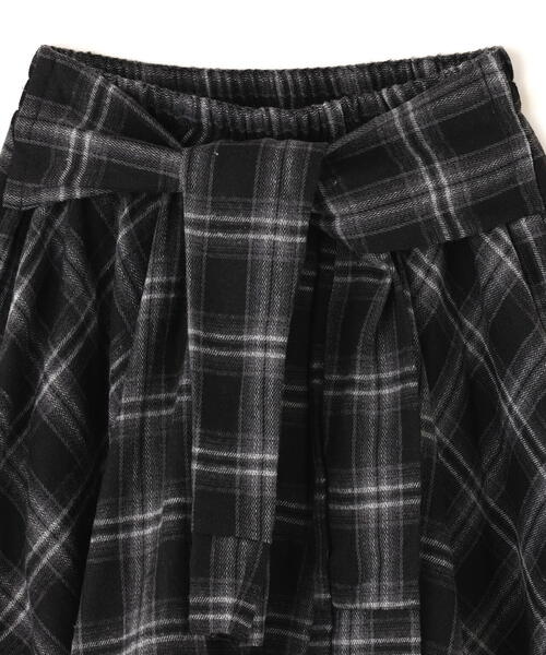 SIS/エスアイエス/Wrap check skirt