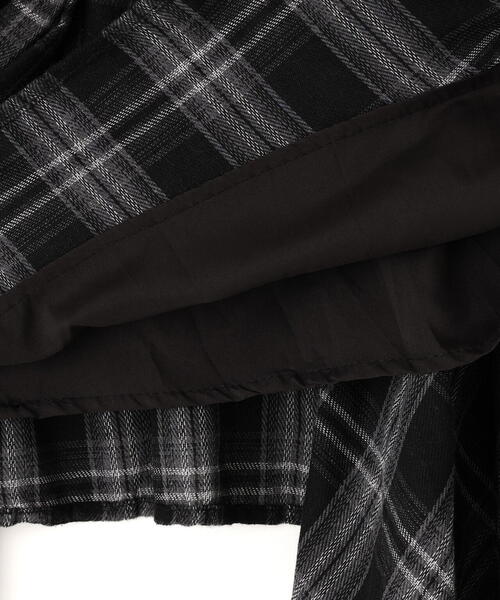 SIS/エスアイエス/Wrap check skirt