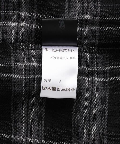 SIS/エスアイエス/Wrap check skirt