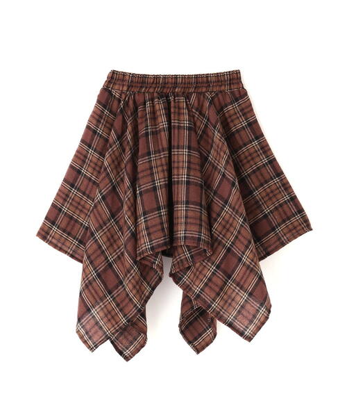 SIS/エスアイエス/Wrap check skirt