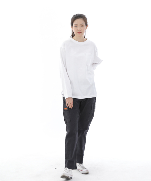 SAINTCREW(セントクルー)の「ツイルコットンセミワイドカーゴパンツ CS-301C ダークグレー(その他パンツ・メンズ・その他・MEDIUM/LARGE/X-LARGE)」の2枚目の写真