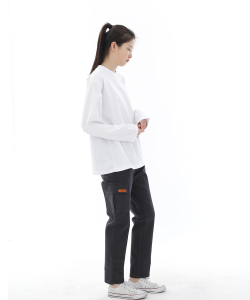 SAINTCREW(セントクルー)の「ツイルコットンセミワイドカーゴパンツ CS-301C ダークグレー(その他パンツ・メンズ・その他・MEDIUM/LARGE/X-LARGE)」の3枚目の写真