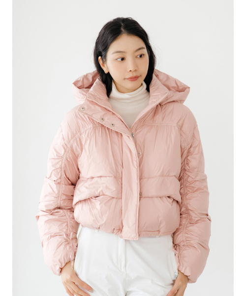 NITINA(ニティナ)の「フードパディングショートジャケット L/PK(その他アウター・レディース・ライトピンク・F)」の9枚目の写真