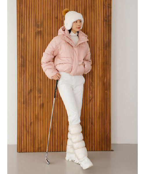 NITINA(ニティナ)の「フードパディングショートジャケット L/PK(その他アウター・レディース・ライトピンク・F)」の5枚目の写真