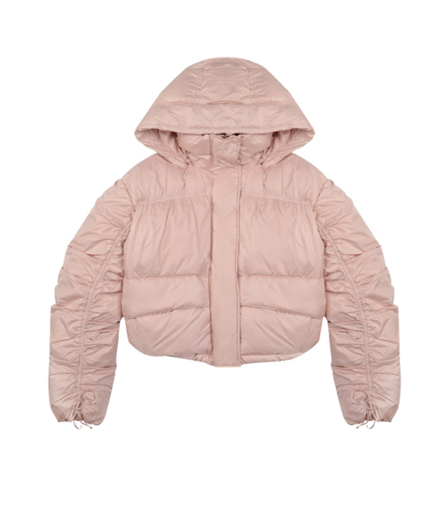 NITINA(ニティナ)の「フードパディングショートジャケット L/PK(その他アウター・レディース・ライトピンク・F)」の3枚目の写真