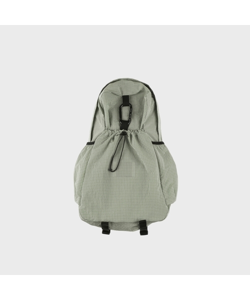 MMOGARDEN(エメモガーデン)の「mmo backpack 085 nylon ripple rip (6colors)(バックパック/リュック・レディース・レッド/ターコイズブルー/ライトグリーン/サンドベージュ/チャコール/ライトグレー・FREE)」の4枚目の写真