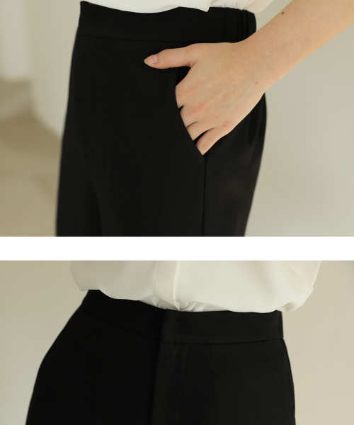 BBAEBBAE(ペッペ)の「リアバンディングワイドロングスラックス(スラックス・レディース・ブラック/オートミール・SMALL/MEDIUM/LARGE/X-LARGE)」の7枚目の写真