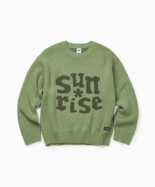 セール】Sunrise Jacquard Knit [Green]（ニット/セーター