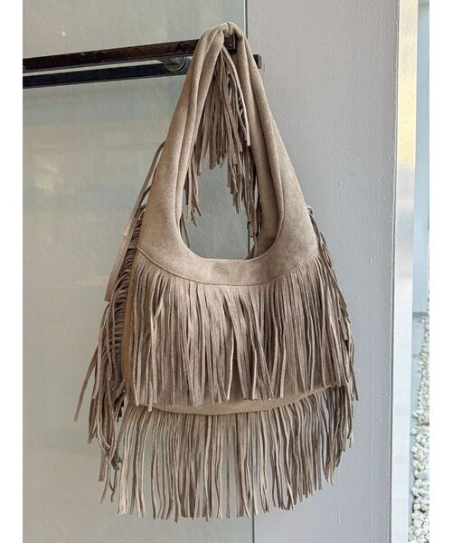 Ungrid（アングリッド）の「フリンジハンドバッグ（ハンドバッグ・レディース・ベージュ/イエロー・FREE）」の2枚目の写真