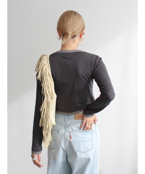 Ungrid（アングリッド）の「フリンジハンドバッグ（ハンドバッグ・レディース・ベージュ/イエロー・FREE）」の15枚目の写真