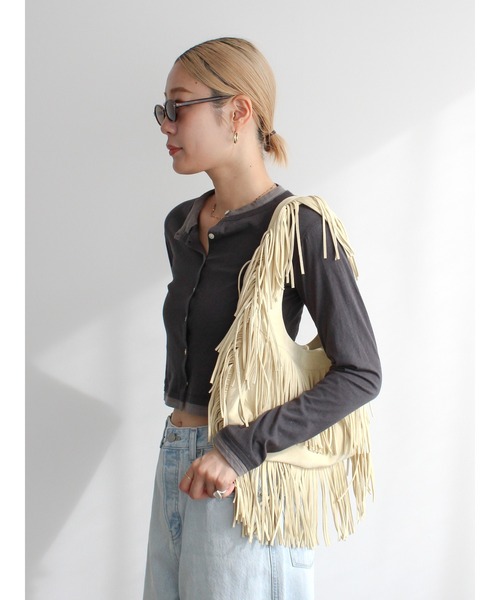 Ungrid（アングリッド）の「フリンジハンドバッグ（ハンドバッグ・レディース・ベージュ/イエロー・FREE）」の14枚目の写真