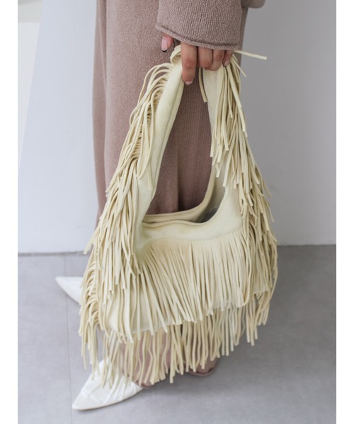 Ungrid（アングリッド）の「フリンジハンドバッグ（ハンドバッグ・レディース・ベージュ/イエロー・FREE）」の22枚目の写真