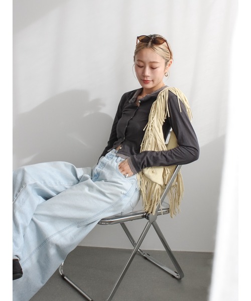 Ungrid（アングリッド）の「フリンジハンドバッグ（ハンドバッグ・レディース・ベージュ/イエロー・FREE）」の17枚目の写真