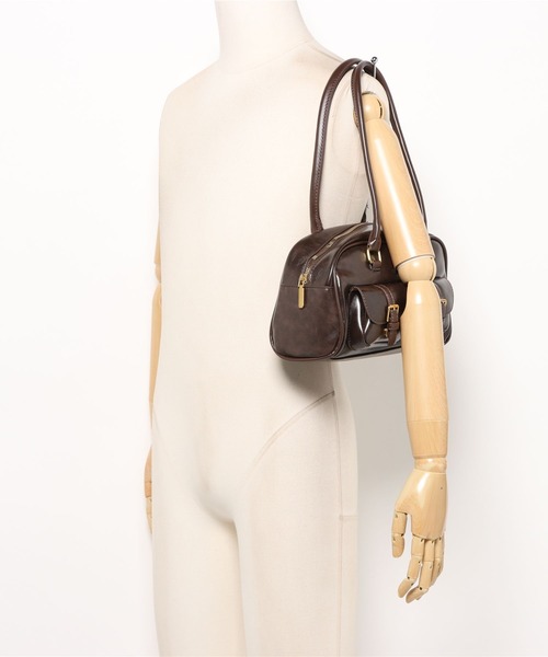 apres jour（アプレジュール）の「【apres jour×ARIAZ】ダブルポケットショルダーバッグ（ショルダーバッグ・レディース・ダークブラウン・FREE）」の6枚目の写真
