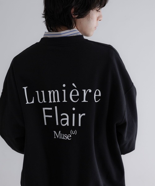 LOWRYS FARM(ローリーズファーム)の「【LFM(U)】ロゴスウェットクルーネック 630017(スウェット・メンズ・ブラック/パープル/グレー・LARGE/MEDIUM)」の1枚目の写真