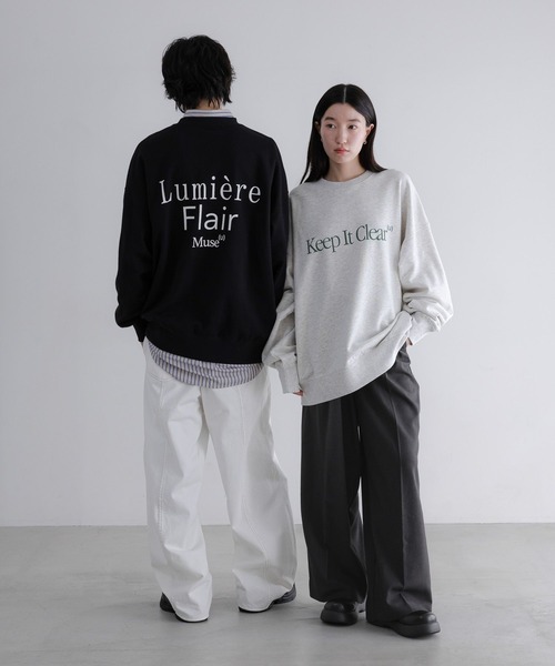 LOWRYS FARM(ローリーズファーム)の「【LFM(U)】ロゴスウェットクルーネック 630017(スウェット・メンズ・ブラック/パープル/グレー・LARGE/MEDIUM)」の21枚目の写真