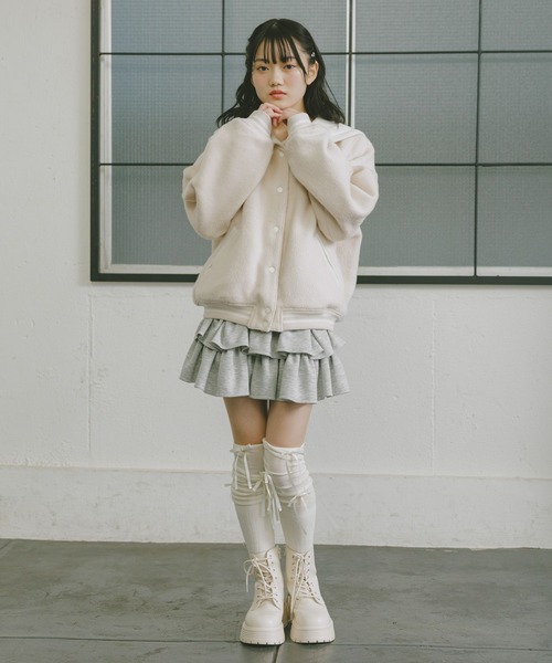 repipi armario（レピピ アルマリオ）の「【girly line】セーラースタジャン（その他アウター・キッズ・グレー系その他/ホワイト系その他・MEDIUM/SMALL/LARGE）」の4枚目の写真