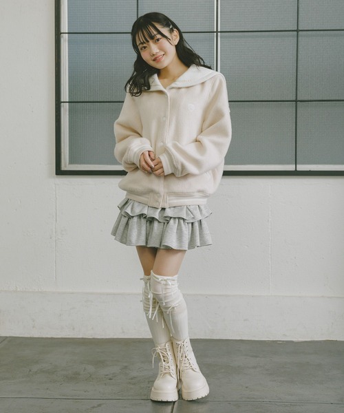 repipi armario（レピピ アルマリオ）の「【girly line】セーラースタジャン（その他アウター・キッズ・グレー系その他/ホワイト系その他・MEDIUM/SMALL/LARGE）」の5枚目の写真