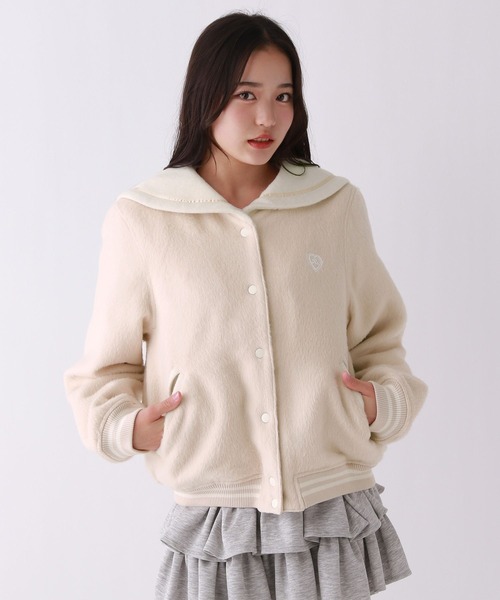 repipi armario（レピピ アルマリオ）の「【girly line】セーラースタジャン（その他アウター・キッズ・グレー系その他/ホワイト系その他・MEDIUM/SMALL/LARGE）」の14枚目の写真