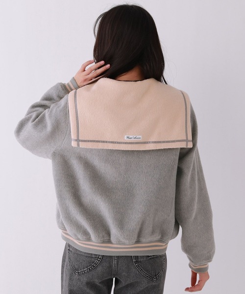 repipi armario（レピピ アルマリオ）の「【girly line】セーラースタジャン（その他アウター・キッズ・グレー系その他/ホワイト系その他・MEDIUM/SMALL/LARGE）」の21枚目の写真