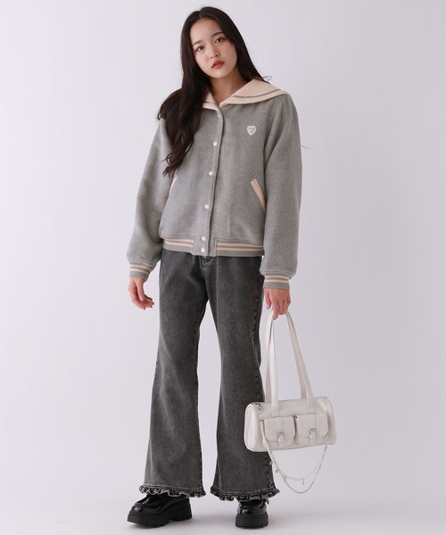 repipi armario（レピピ アルマリオ）の「【girly line】セーラースタジャン（その他アウター・キッズ・グレー系その他/ホワイト系その他・MEDIUM/SMALL/LARGE）」の22枚目の写真