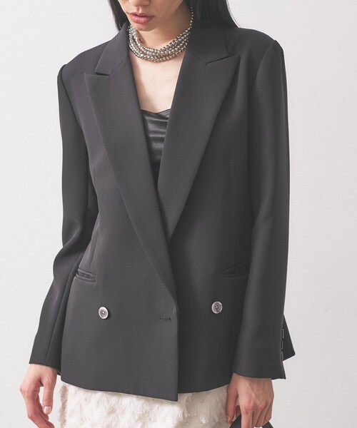 オケージョン／セットアップ可能】ダブルクロスモードジャケット