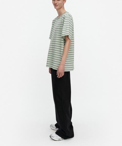 marimekko(マリメッコ)の「【kioski】 Tasaraita Unikko / t-shirt(Tシャツ/カットソー・レディース・ライトグリーン・SMALL/MEDIUM/LARGE/X-LARGE/X-SMALL)」の6枚目の写真