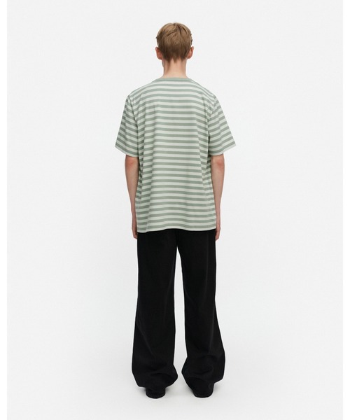 marimekko(マリメッコ)の「【kioski】 Tasaraita Unikko / t-shirt(Tシャツ/カットソー・レディース・ライトグリーン・SMALL/MEDIUM/LARGE/X-LARGE/X-SMALL)」の7枚目の写真