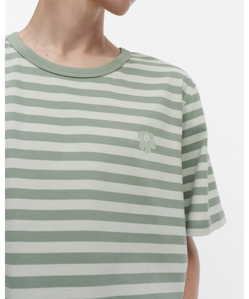marimekko(マリメッコ)の「【kioski】 Tasaraita Unikko / t-shirt(Tシャツ/カットソー・レディース・ライトグリーン・SMALL/MEDIUM/LARGE/X-LARGE/X-SMALL)」の8枚目の写真