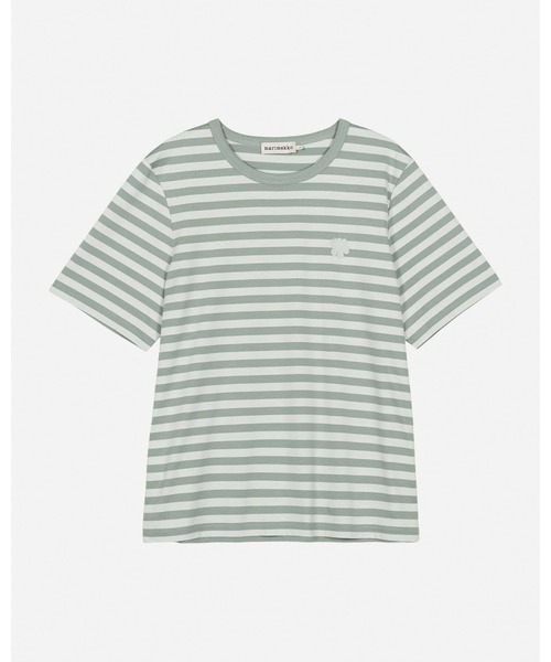 marimekko(マリメッコ)の「【kioski】 Tasaraita Unikko / t-shirt(Tシャツ/カットソー・レディース・ライトグリーン・SMALL/MEDIUM/LARGE/X-LARGE/X-SMALL)」の9枚目の写真