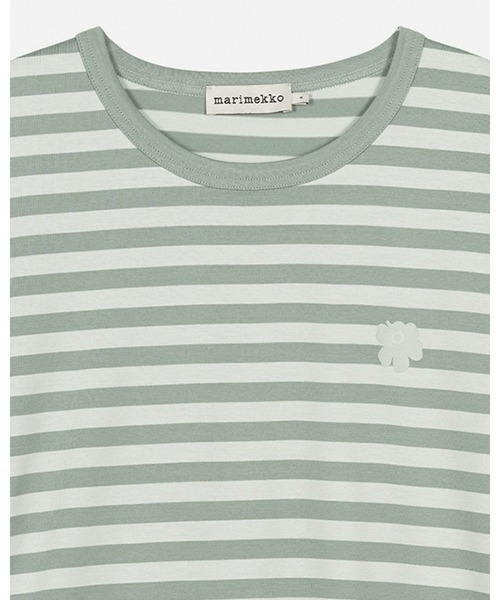 marimekko(マリメッコ)の「【kioski】 Tasaraita Unikko / t-shirt(Tシャツ/カットソー・レディース・ライトグリーン・SMALL/MEDIUM/LARGE/X-LARGE/X-SMALL)」の11枚目の写真