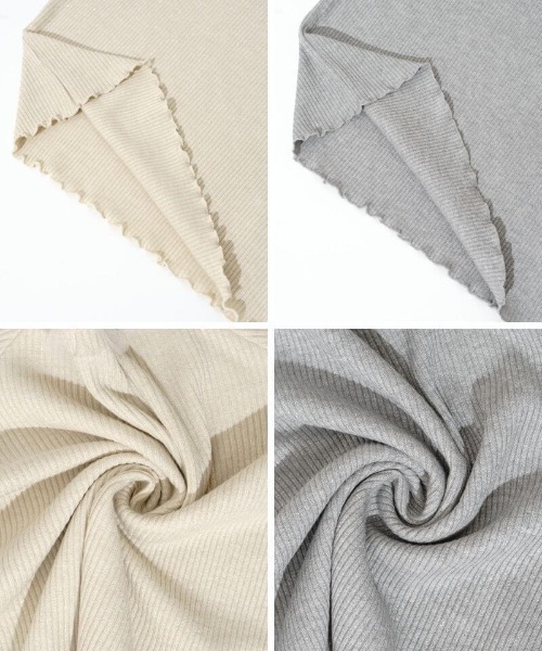 flower(フラワー)の「スウィートチュールトップ2(Tシャツ/カットソー・レディース・アイボリー/グレー・FREE)」の10枚目の写真